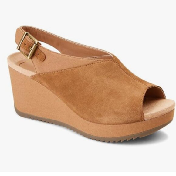 Vionic Comfort Orthopedic Trixie Wedge Sandals w/ adj strap 10 US 42 UK - Picture 1 of 12